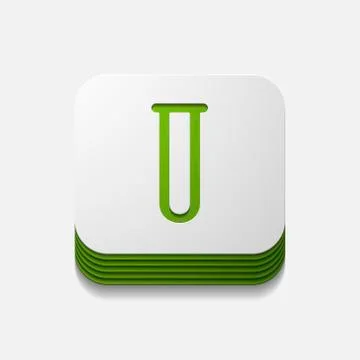 Square button: tube Stock Illustration