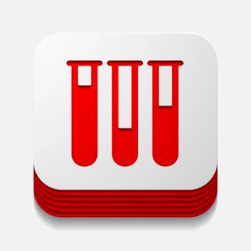 Square button: tube Stock Illustration