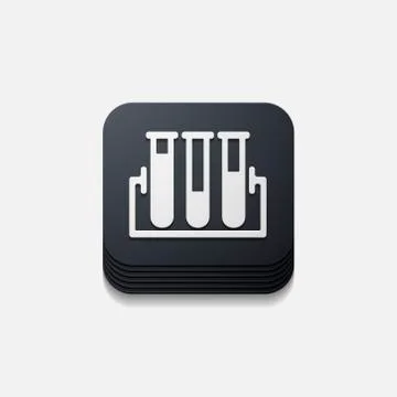 Square button: tube Stock Illustration