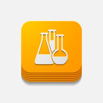 Square button: tube Stock Illustration