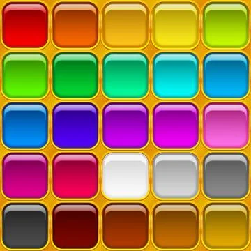 Square buttons, seamless Stock Illustration