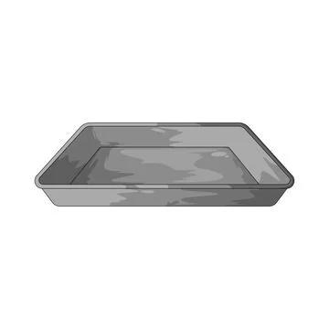 Square cake pan illustration Stock Illustration