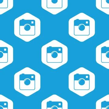 Square camera hexagon pattern イラスト素材