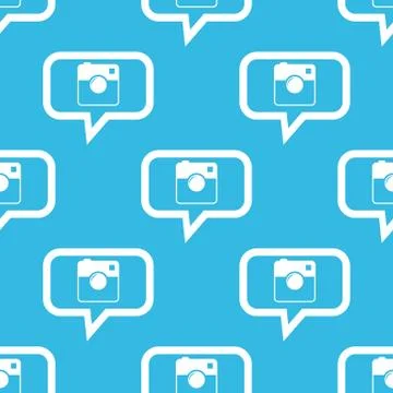 Square camera message pattern Stock Illustration