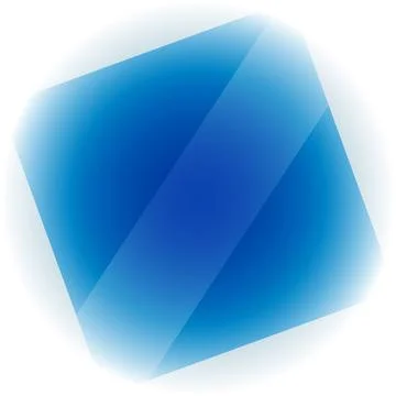 Square card with rounded corners in sky blue color Stock Illustration