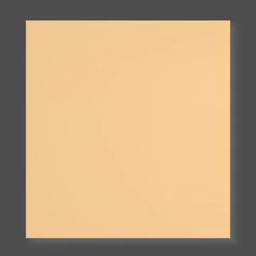 Square cardboard gift box with a closed lid, top view. Stock Illustration