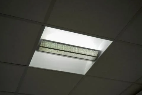 Square ceiling lights - modern Stock Photos