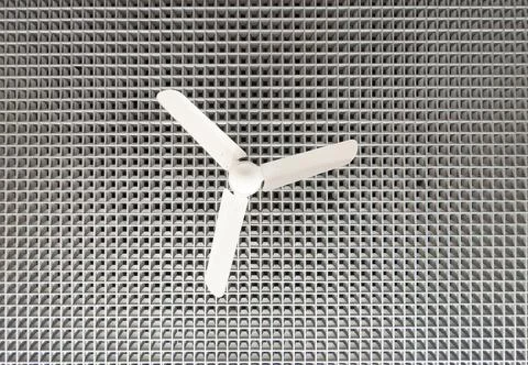 Square ceiling pattern with lighting, black and white tone Stock Photos