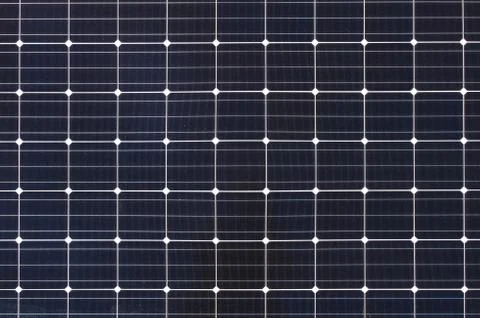 Square cells of solar panel Stock Photos