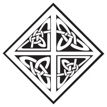 A square celtic knots design Stock Illustration