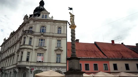 Square in the center of the city of Maribor Видео 220340063