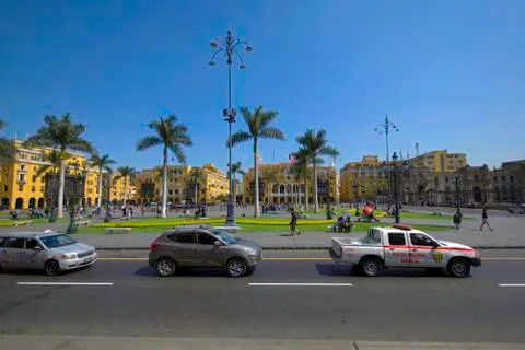 Square in Central Lima Peru Stock-Fotos