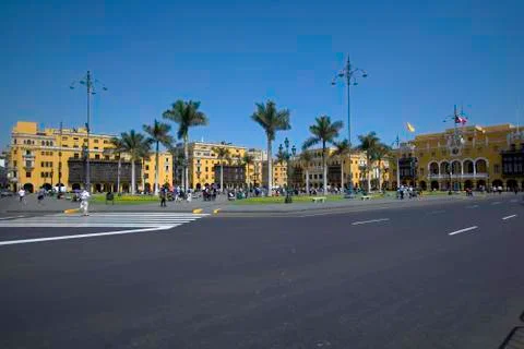 Square in Central Lima Peru Foto stock