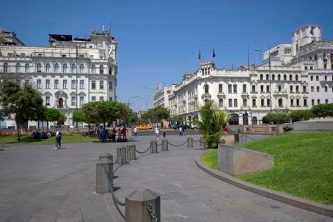 Square in Central Lima Peru Stock Photos