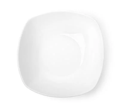 Square ceramic plate Stock Photos