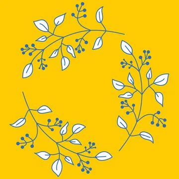 Square ceramic tile, yellow blue white color pattern, vector illustration for Illustrazione stock