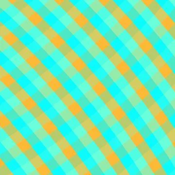 Square checks pattern in blue and orange for wallpapers and backgrounds Stock Photos