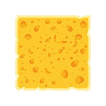 Square cheese icon Ilustração Stock