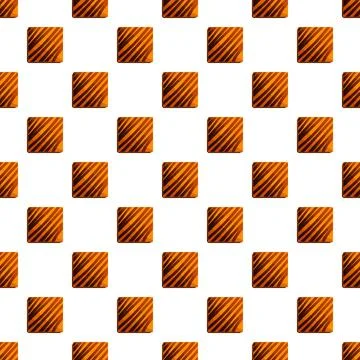 Square choco biscuit pattern seamless Illustrazione stock