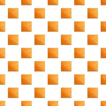 Square coffee biscuit pattern seamless Illustrazione stock