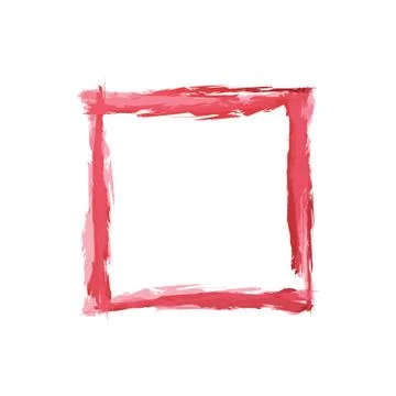 Square color abstract shape frame vector art Illustrazione stock