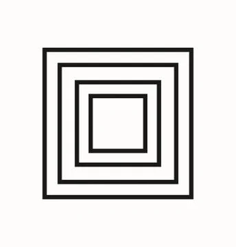 Square concentric 스톡 일러스트