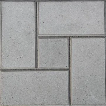 Square concrete tile with geometric patterns. 스톡 사진