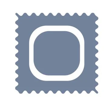 Square cookie simple art geometric illustration Illustrazione stock