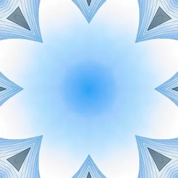 Square Copy space inside of angular metal fractal Stock Photos