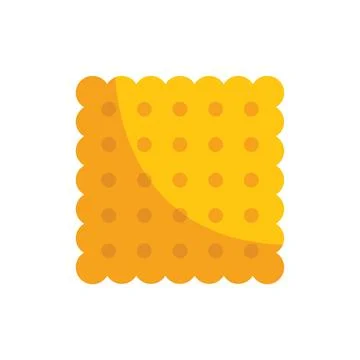 Square cracker showing its delicious crispy texture Illustrazione stock