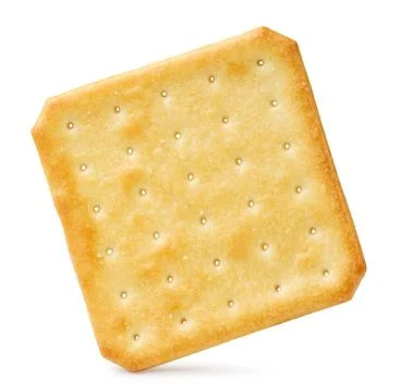 Square cracker stands on a white background. Isolated Stock Photos