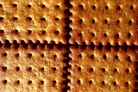 Square crackers closeup Stock Photos