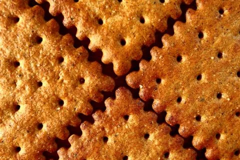 Square crackers closeup Stock-Fotos