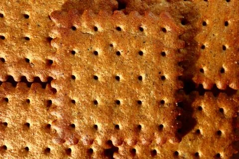 Square crackers closeup Stock Photos
