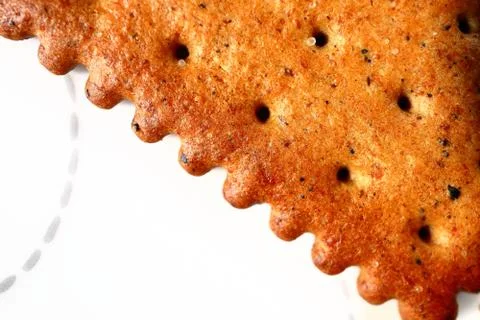 Square crackers closeup Stock Photos