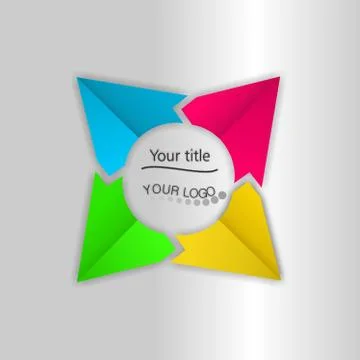 Square cycle template Ilustración de archivo