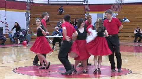 Square dancing competition Stock Footage 48241983