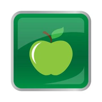 Square dark blue button for website Stock Illustration