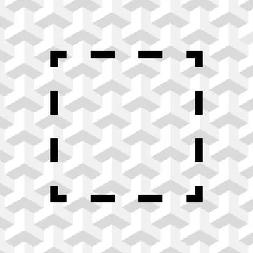 Square dashed line icon stock vector illustration flat design 스톡 일러스트