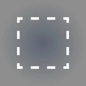 Square dashed line icon stock vector illustration flat design イラスト素材