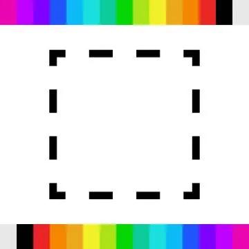 Square dashed line icon stock vector illustration flat design イラスト素材