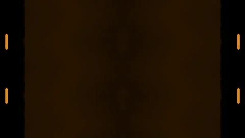 Square with dashed lines, neon glowing orange rectangular frame, horizontal.. Stock Footage 270314981