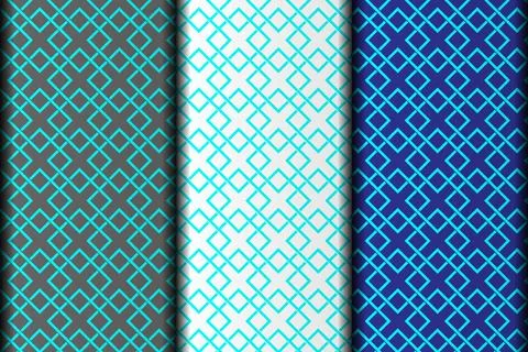 Square decoration vector eps seamless pattern design. Illustrazione stock