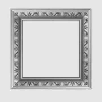 Square decorative vector frame Stock Illustration