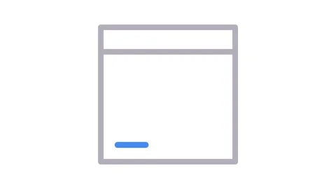 A square design with a grey interior and a vibrant blue border, emphasizing.. Stock Footage 334930941