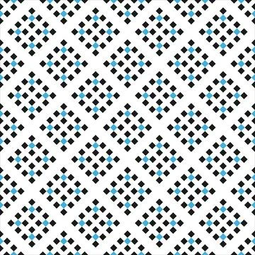 Square design seamless pattern used in ukrainian ornamental design. Ornament can Stock Illustration