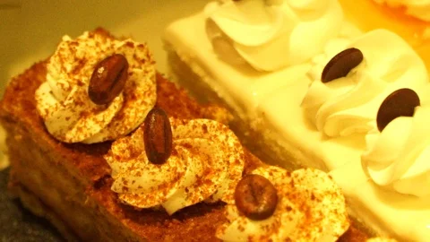 Square Desserts Stock Footage 104685486