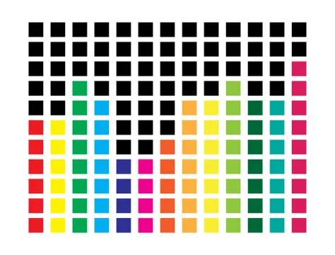 Square diagram equalizer design isolated on white background Stock Illustration