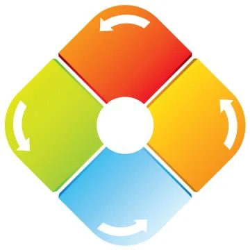 Square diagram Stock Illustration