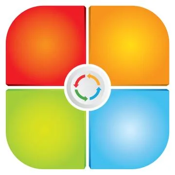 Square diagram Stock Illustration